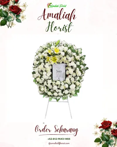 Krans Bunga Duka Cita di Ketitanglor